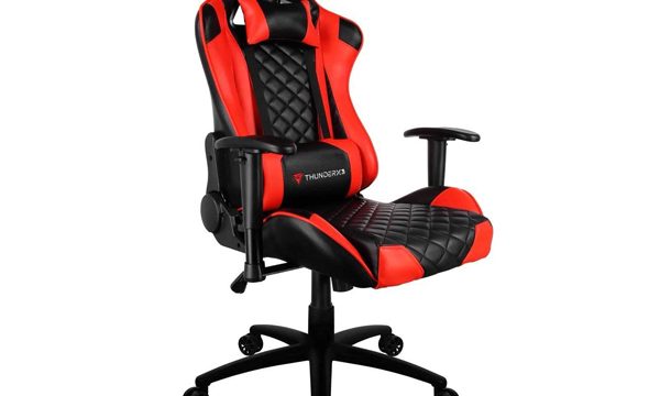 Cadeira-Gamer-Profissional-TGC12-Preta-Vermelha-THUNDERX3