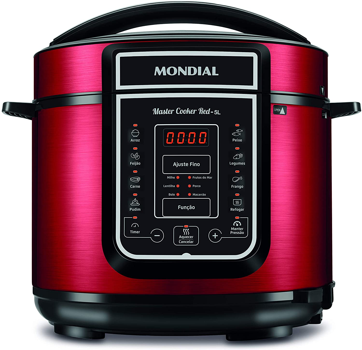 Panela de Pressão Elétrica Mondial, Master Cooker Red - 5L,