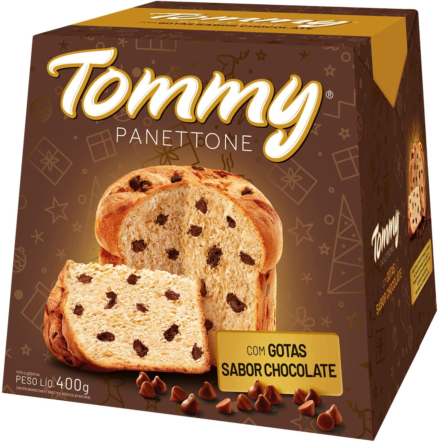 Bauducco Panettone Tommy Gotas de Chocolate