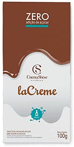 Tablete De Chocolate Lacreme Ao Leite Zero Açúcar