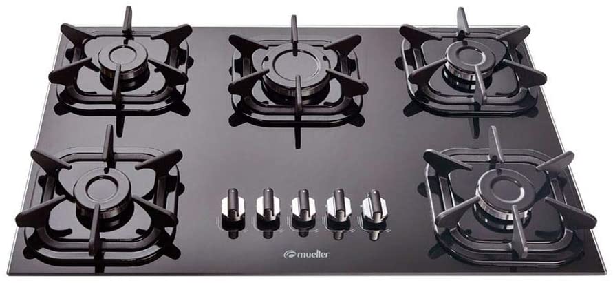 Cooktop Mueller 5 Bocas com Queimador Ultrarrápido