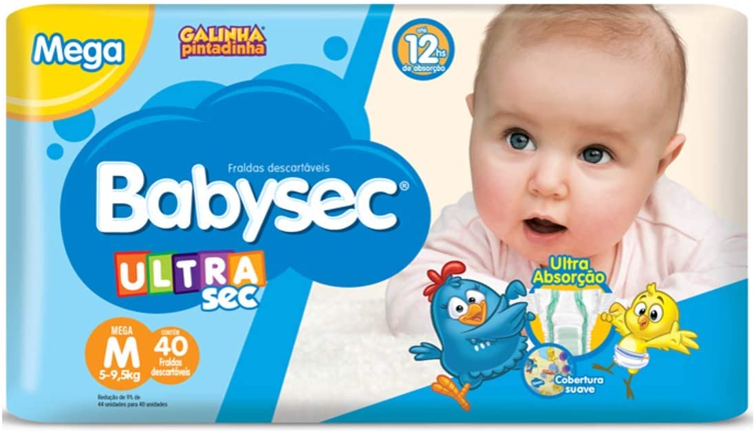 Fraldas descartáveis Babysec Ultrasec