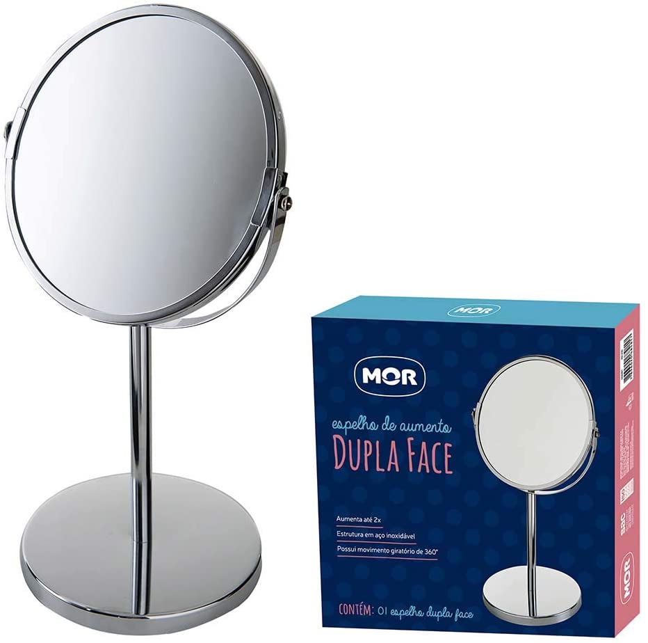 Espelho de Aumento Dupla Face Pedestal, Mor 1