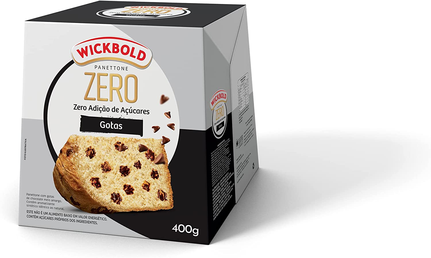 PANETTONE ZERO CHOCOLATE MEIO AMARGO