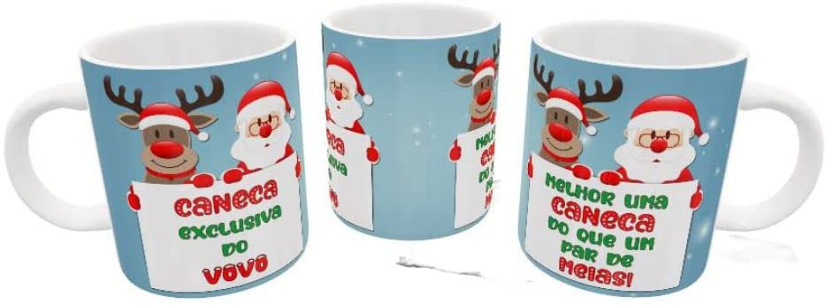 Caneca Personalizada Natal do Vovô Xícara