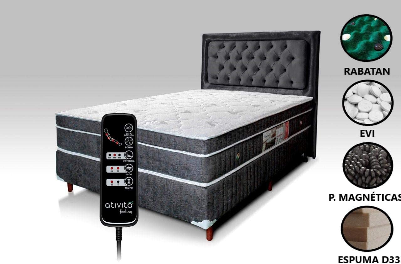 Colchão Magnético Com Controle e Massageador