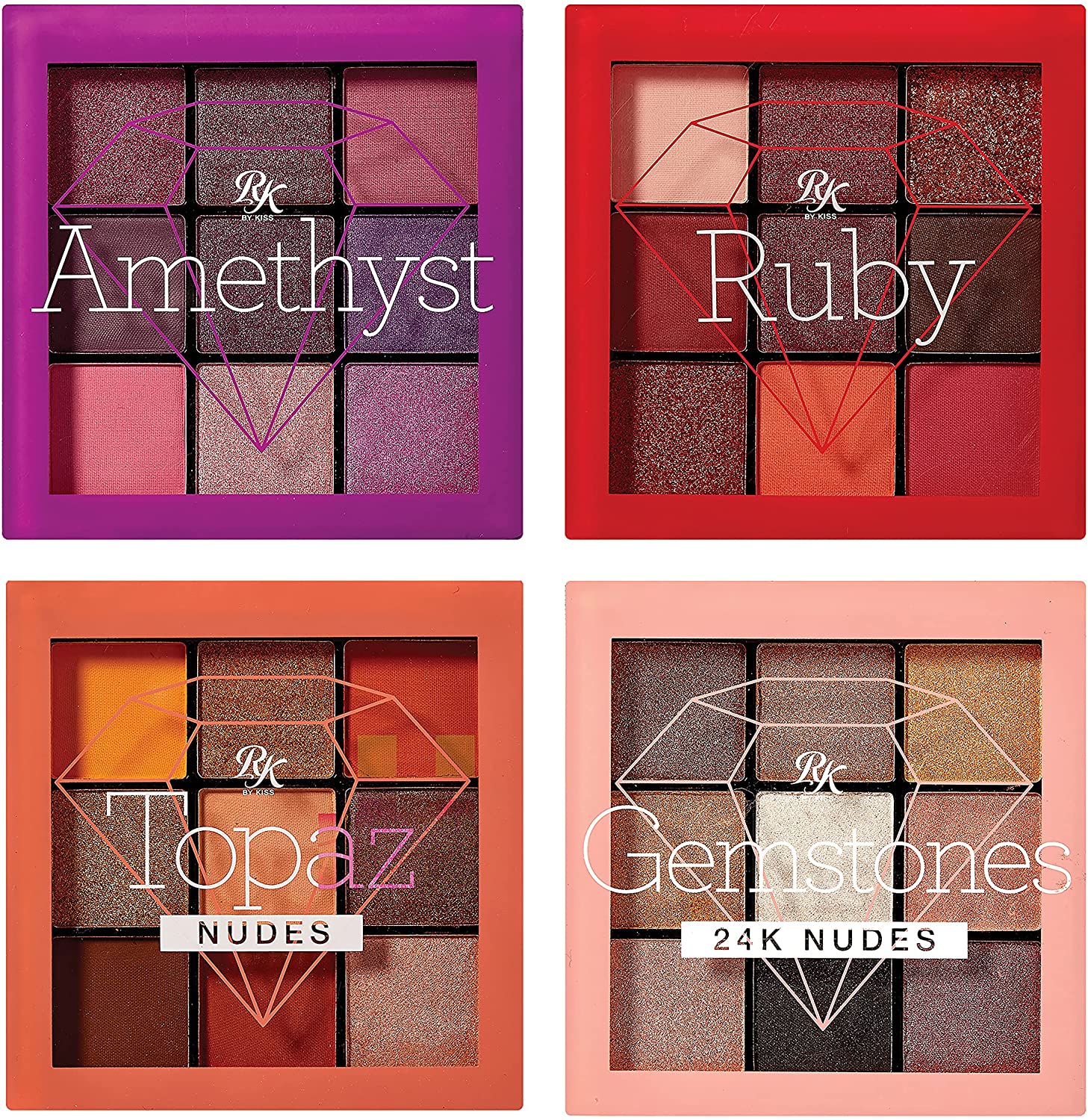 Rk By Kiss Amethyst, Paleta De Sombras